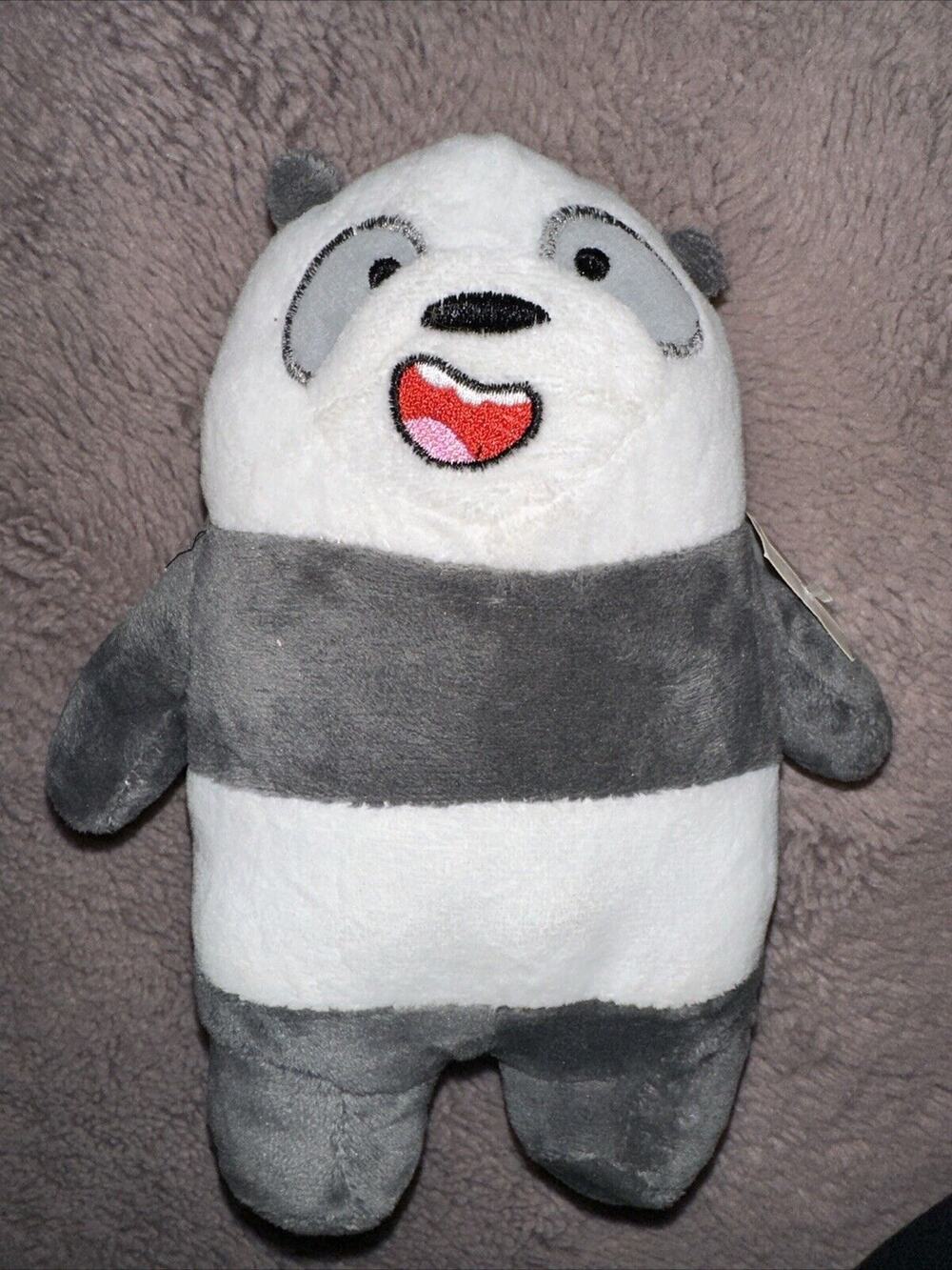 MINISO X We Bare Bears Plush 9” Panda Bear Cartoon Network Toy NWT